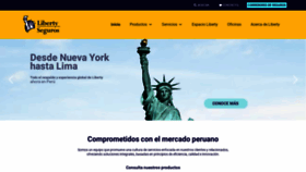 What Libertyseguros.com.pe website looked like in 2019 (4 years ago)