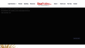 What Lisafraley.com website looked like in 2019 (4 years ago)