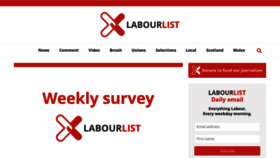 What Labourlist.org website looked like in 2019 (4 years ago)
