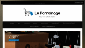 What Leparrainage.fr website looked like in 2019 (4 years ago)