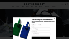 What Leatherology.com website looked like in 2019 (4 years ago)
