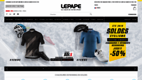 What Lepape.com website looked like in 2019 (4 years ago)