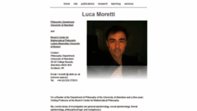 What Lucamoretti.org website looked like in 2019 (4 years ago)