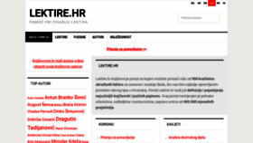 What Lektire.hr website looked like in 2019 (4 years ago)