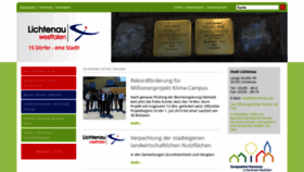 What Lichtenau.de website looked like in 2019 (4 years ago)