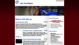 What Lhc-first-beam.web.cern.ch website looked like in 2019 (4 years ago)