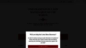 What Latinmassdir.org website looked like in 2019 (4 years ago)