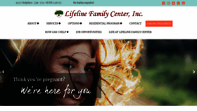 What Lifelinefamilycenter.org website looked like in 2019 (4 years ago)