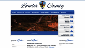 What Landercountynv.org website looked like in 2019 (4 years ago)