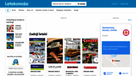 What Letakonosa.si website looked like in 2019 (6 years ago)