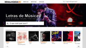 What Letrasdemusicas.fm website looked like in 2019 (4 years ago)