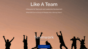 What Likeateam.com website looked like in 2019 (4 years ago)