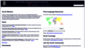What Language-archives.org website looked like in 2019 (5 years ago)