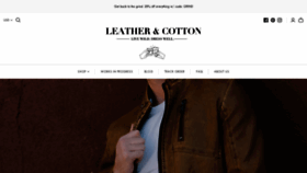What Leatherandcotton.com website looked like in 2019 (4 years ago)