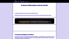 What Letradecancion.com.mx website looked like in 2019 (4 years ago)