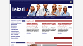 What Lekari.sk website looked like in 2019 (4 years ago)