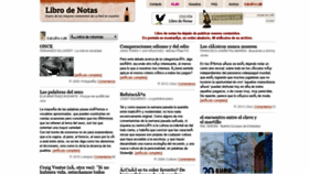 What Librodenotas.com website looked like in 2019 (4 years ago)