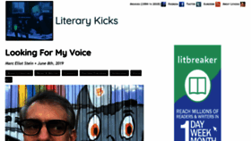 What Litkicks.com website looked like in 2019 (4 years ago)