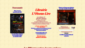 What Loiseaulire.com website looked like in 2019 (4 years ago)