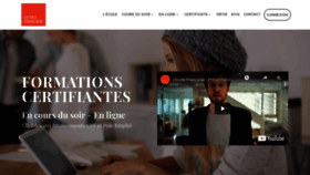 What Lecolefrancaise.fr website looked like in 2019 (5 years ago)