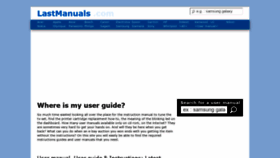 What Lastmanuals.com website looked like in 2019 (4 years ago)