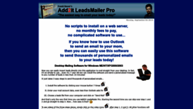What Leadsmailerpro.com website looked like in 2019 (4 years ago)