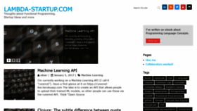 What Lambda-startup.com website looked like in 2019 (4 years ago)