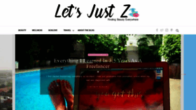 What Letsjustzo.com website looked like in 2019 (4 years ago)