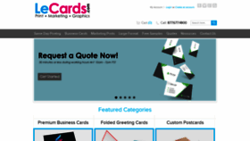 What Lecards.com website looked like in 2019 (4 years ago)