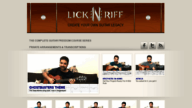 What Licknriff.com website looked like in 2019 (4 years ago)