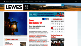 What Lewes.co.uk website looked like in 2019 (4 years ago)