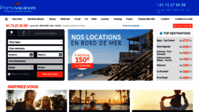 What Locations.promovacances.com website looked like in 2019 (4 years ago)