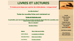 What Livres-et-lectures.net website looked like in 2019 (4 years ago)