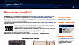 What Logamaths.fr website looked like in 2019 (4 years ago)