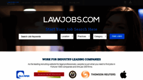 What Lawjobs.com website looked like in 2019 (4 years ago)