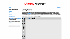 What Literallycanvas.com website looked like in 2019 (4 years ago)