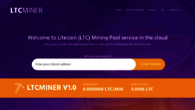 What Ltcminer.com website looked like in 2019 (4 years ago)