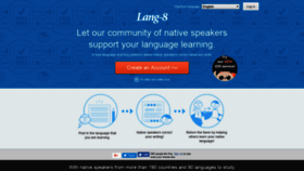 What Lang-8.com website looked like in 2019 (4 years ago)