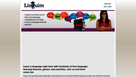 What Linguim.com website looked like in 2019 (4 years ago)