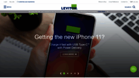What Leviton.com website looked like in 2019 (4 years ago)