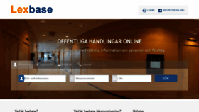 What Lexbase.se website looked like in 2019 (4 years ago)