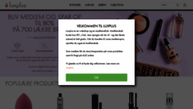 What Luxplus.dk website looked like in 2019 (4 years ago)