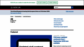 What Legalservices.gov.uk website looked like in 2019 (4 years ago)