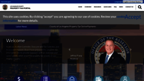 What Lacountypropertytax.com website looked like in 2019 (4 years ago)