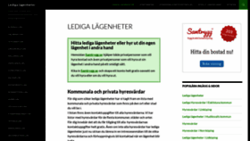 What Ledigalagenheter.nu website looked like in 2019 (4 years ago)