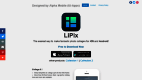 What Lipixapp.com website looked like in 2019 (4 years ago)