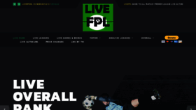 What Livefpl.net website looked like in 2019 (4 years ago)