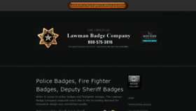 What Lawmanbadge.com website looked like in 2019 (4 years ago)