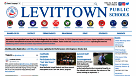 What Levittownschools.com website looked like in 2019 (4 years ago)
