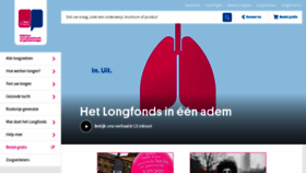 What Longfonds.nl website looked like in 2019 (6 years ago)